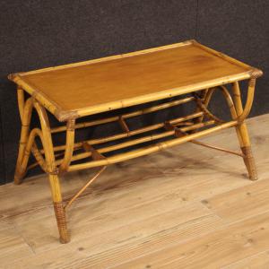 Mesa de centro italiana de design em bambu